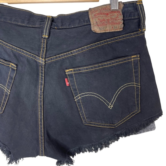 Urban Outfitters Urban Renewal Remade Levi’s Basic High Rise Black Denim Short - Picture 7 of 10